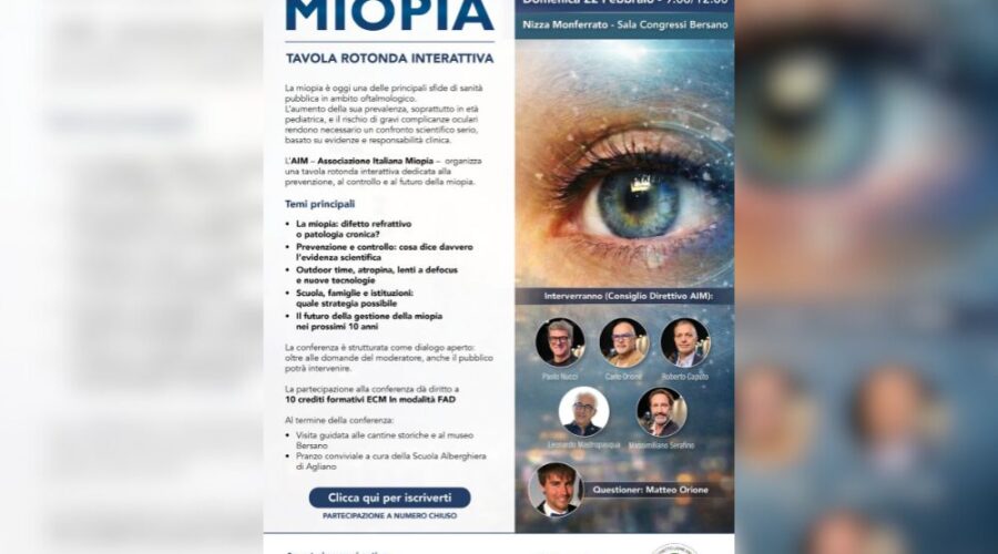 Fermiamo l’epidemia della MIOPIA
