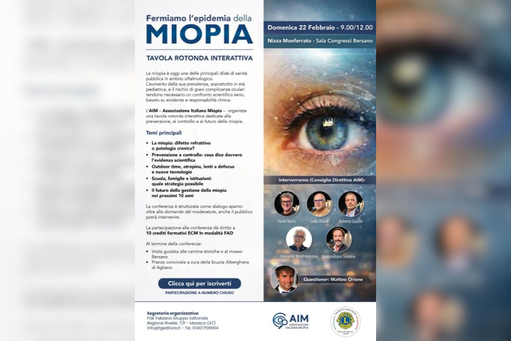 Fermiamo l’epidemia della MIOPIA